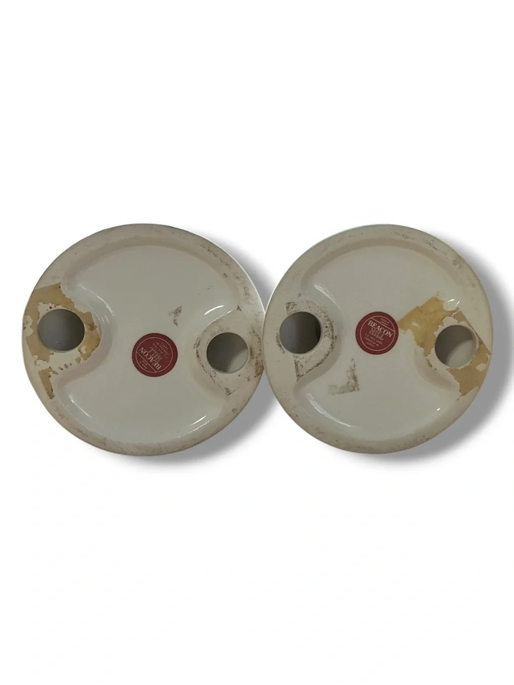Beacon Hill Vintage Set of Porcelain Floral Candle Holders